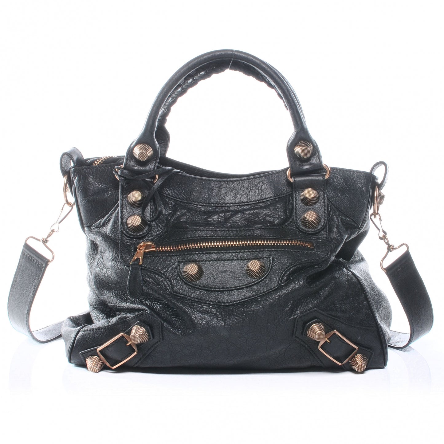 Agneau Giant 21 Rose Gold Hardware Velo Black