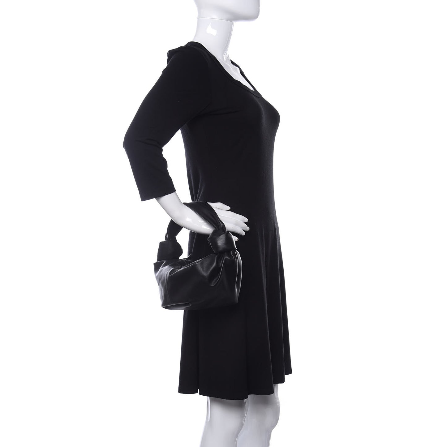 Nappa Mini Double Knot Bag Black