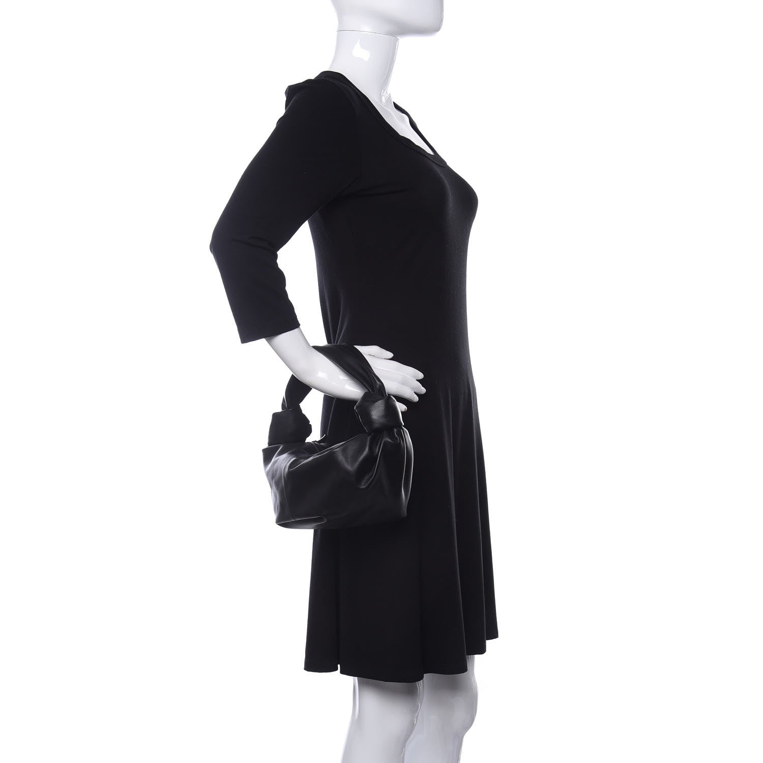 Bottega Veneta Nappa Mini Double Knot Bag Black 2 of 9