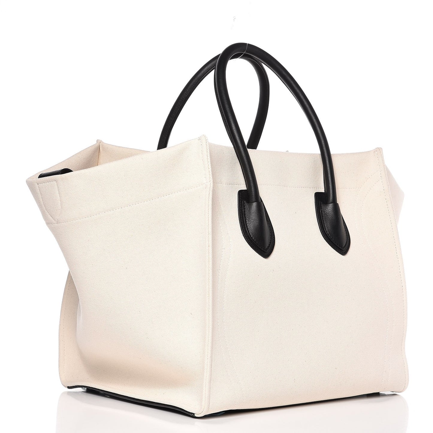 Cotton Canvas Medium Phantom Luggage White