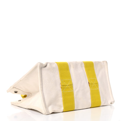 Hermes Canvas Fourre Tout PM Craie Lime 4 of 17