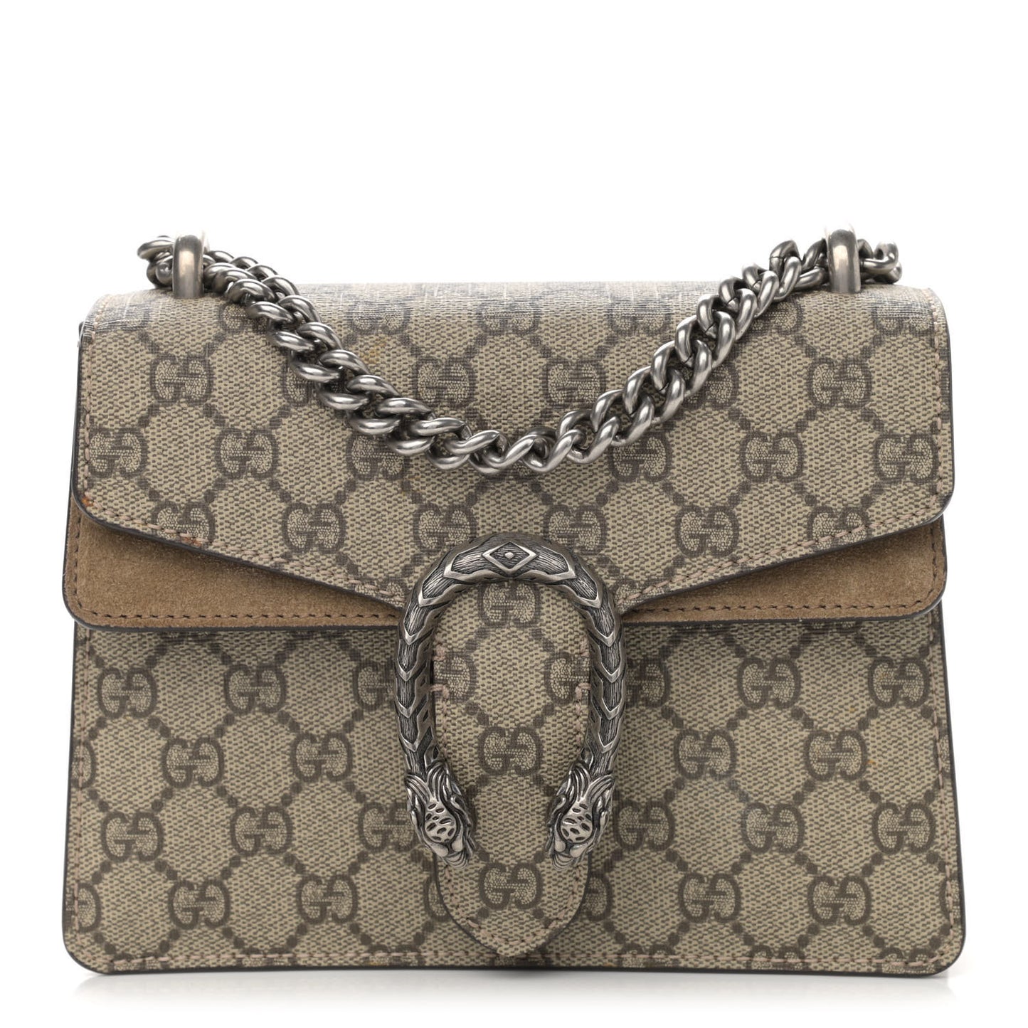 GG Supreme Monogram Mini Dionysus Shoulder Bag Taupe