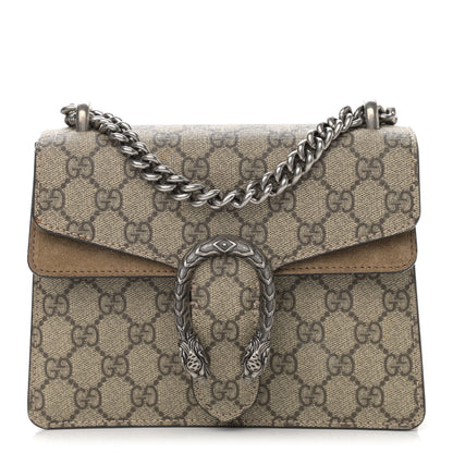 Gucci GG Supreme Monogram Mini Dionysus Shoulder Bag Taupe 1 of 14