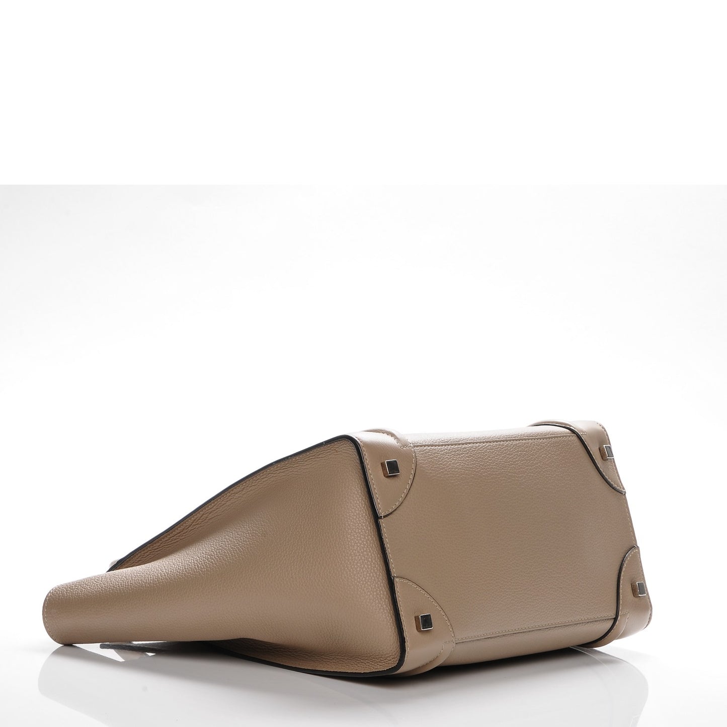 Drummed Calfskin Mini Luggage Dune