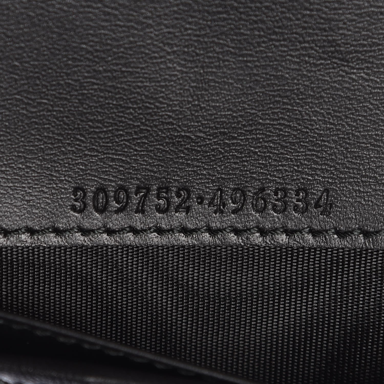 Gucci Calfskin Interlocking G Chain Wallet Black 8 of 12