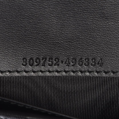 Gucci Calfskin Interlocking G Chain Wallet Black 8 of 12