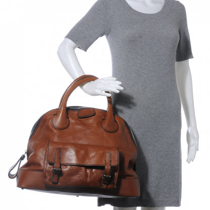 Chloe Calfskin Edith Dome Bowler Muscade 2 of 9