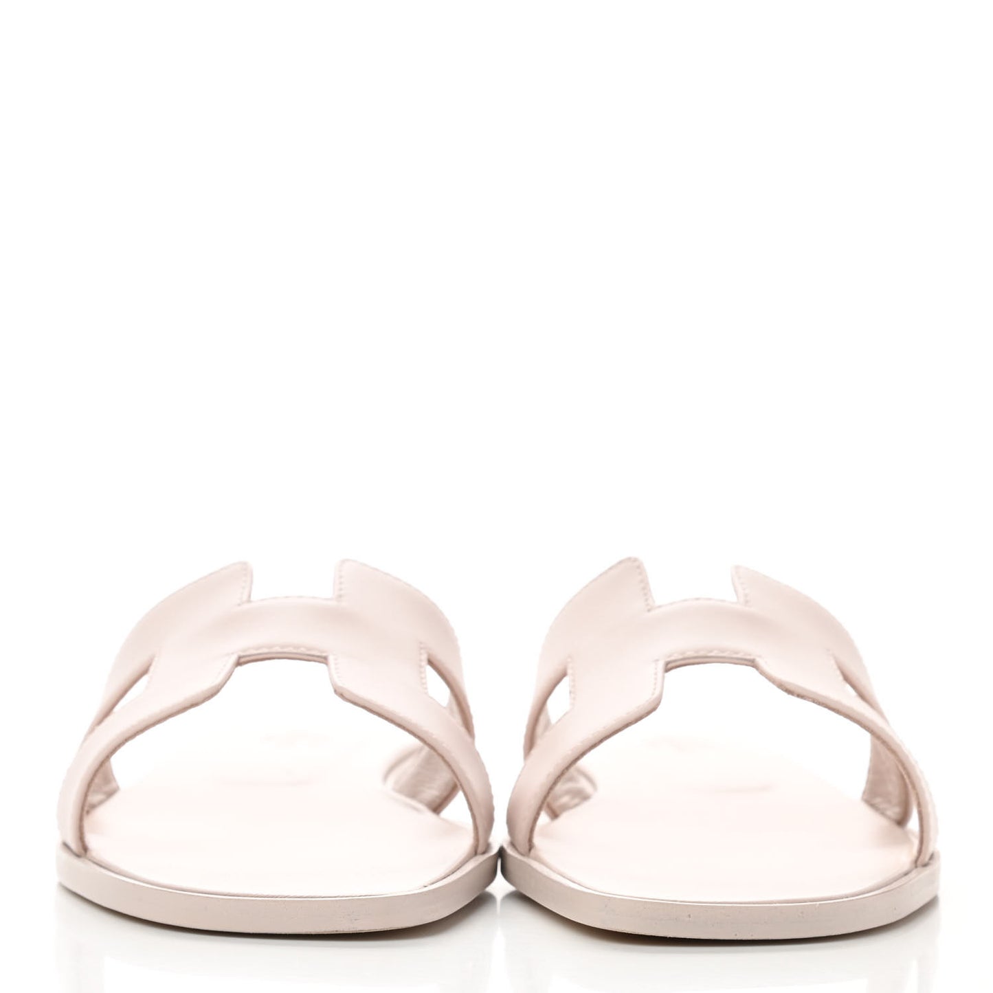 Box Calfskin Oran Sandals 38.5 Rose Pale