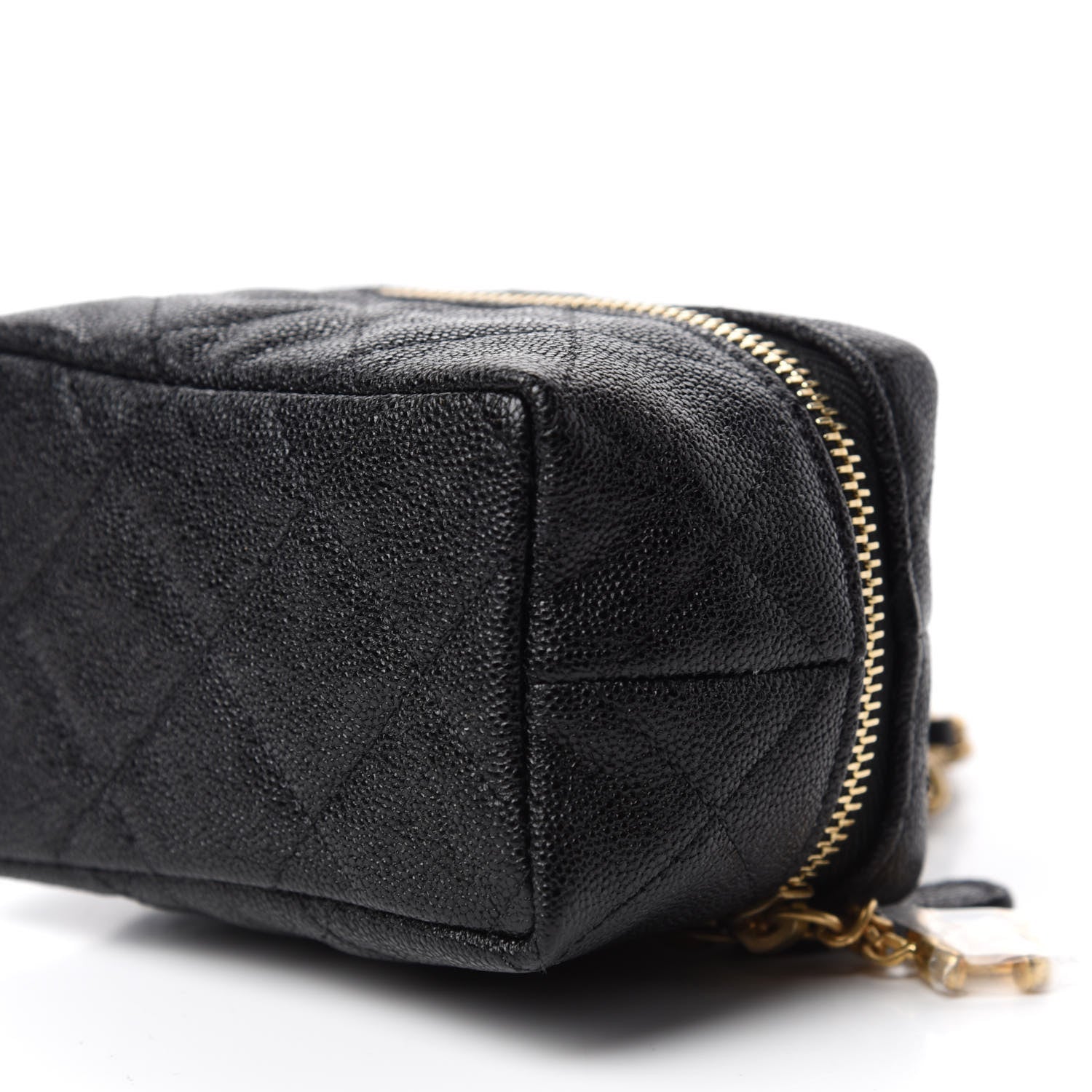 Chanel Caviar Quilted Mini Top Handle Vanity With Chain Black 7 of 11