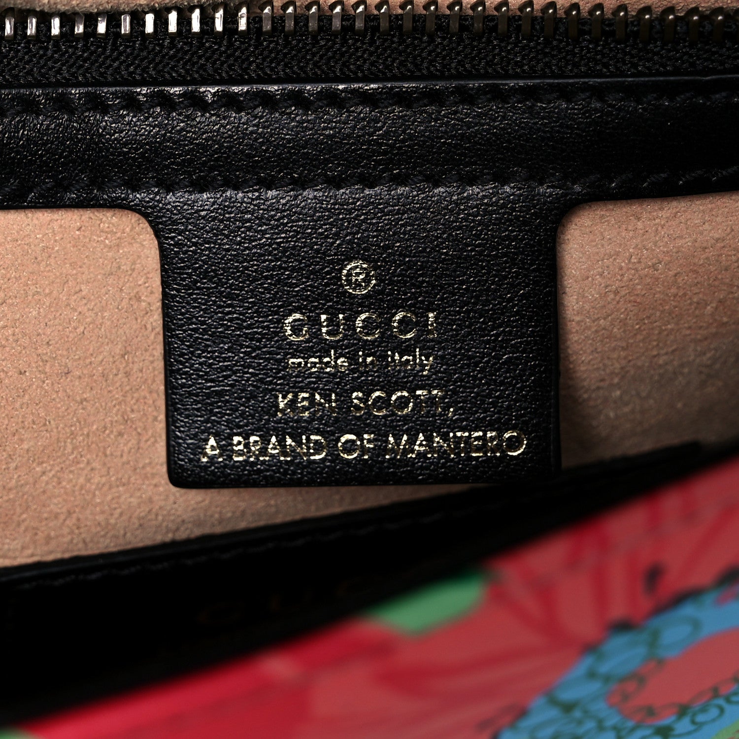 Gucci X KEN SCOTT Calfskin Matelasse Floral Small GG Marmont Shoulder Bag Black 5 of 14