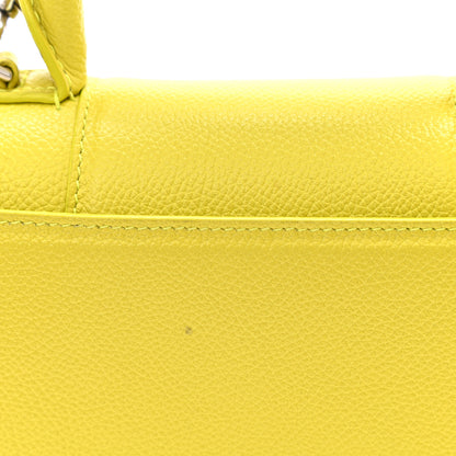 Balenciaga Grained Calfskin Hourglass Top Handle Bag XS Lime 9 of 9