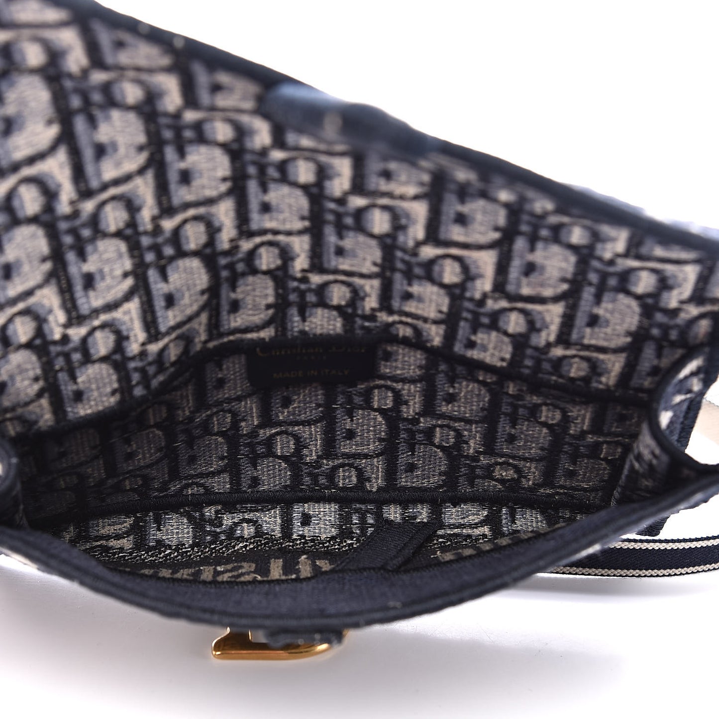 Oblique Slim Saddle Pouch Blue