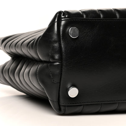 Saint Laurent Calfskin Y Quilted Monogram Large Loulou Shopper Black 11 of 16