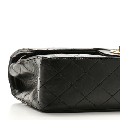 Chanel Lambskin Quilted Medium Double Flap Black 10 of 11