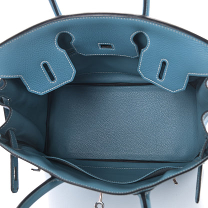 Hermes Togo Birkin 30 Blue Jean 12 of 28