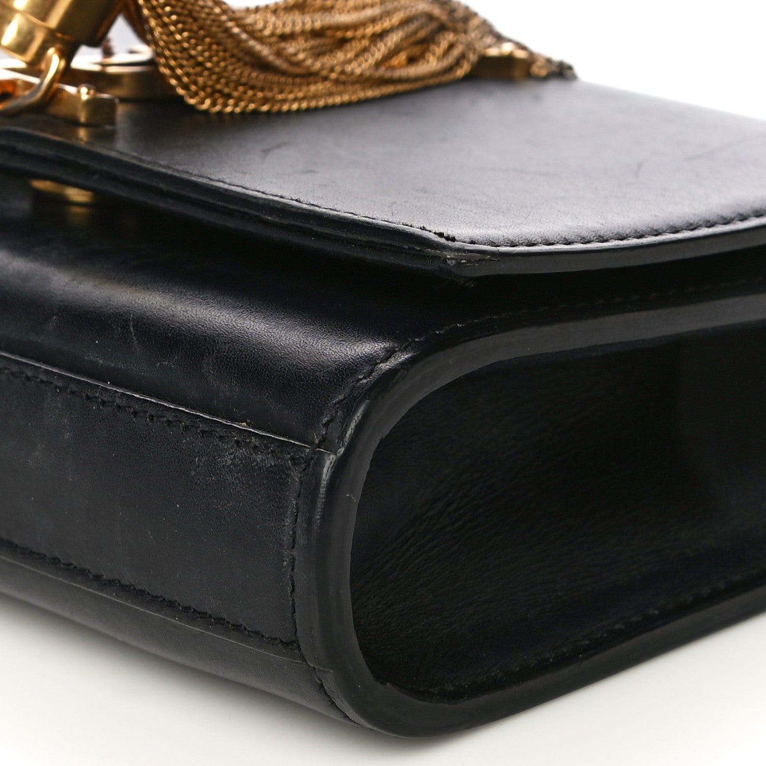 Saint Laurent Calfskin Small Classic Monogram Kate Tassel Satchel Black 9 of 26