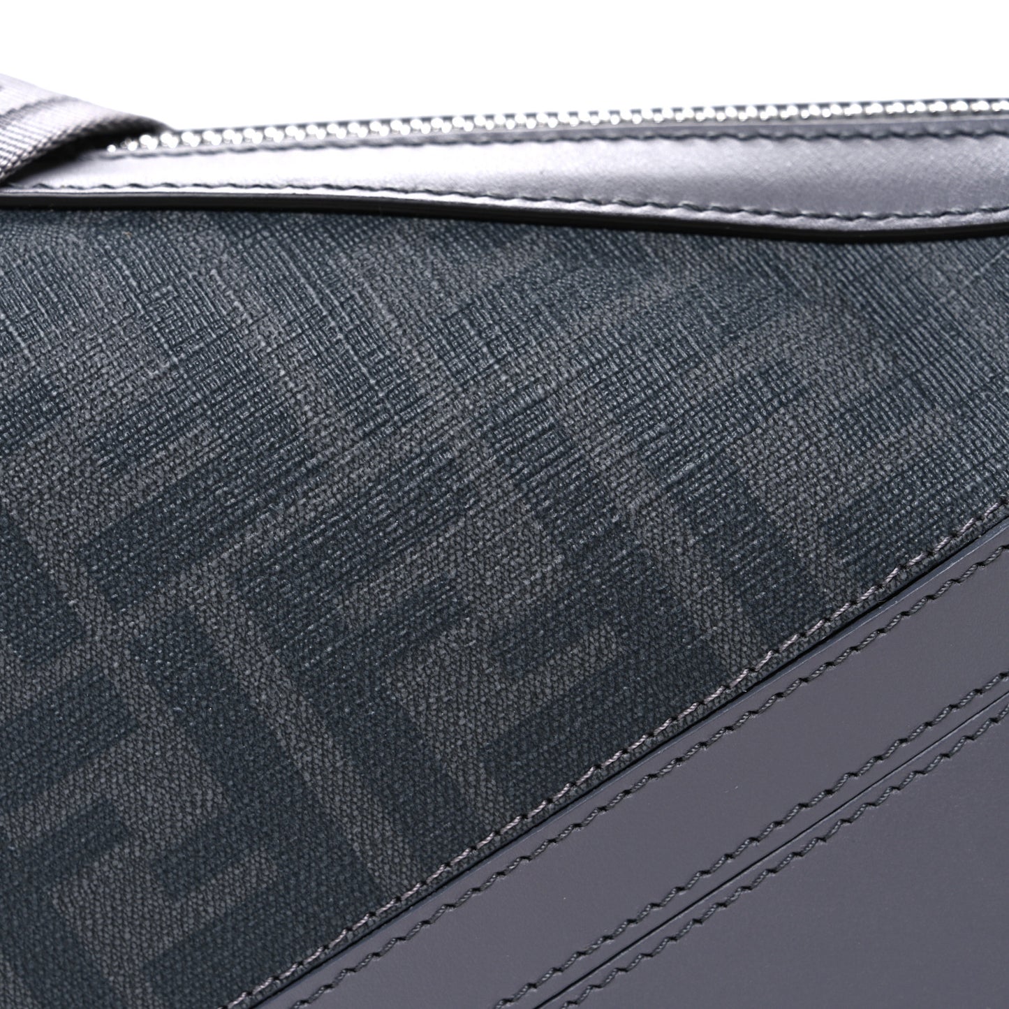 Glazed Fabric Vitello Liberty FF 1974 Diagonal Medium Camera Case Grey