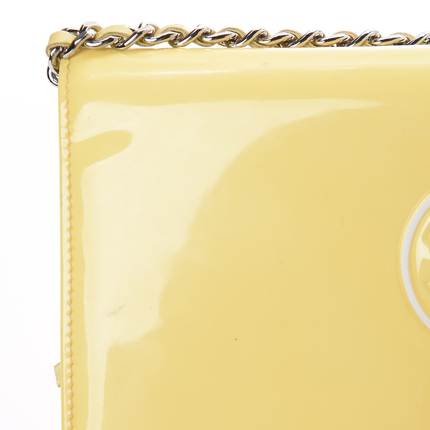 Patent CC Compact Wallet on Chain WOC Yellow