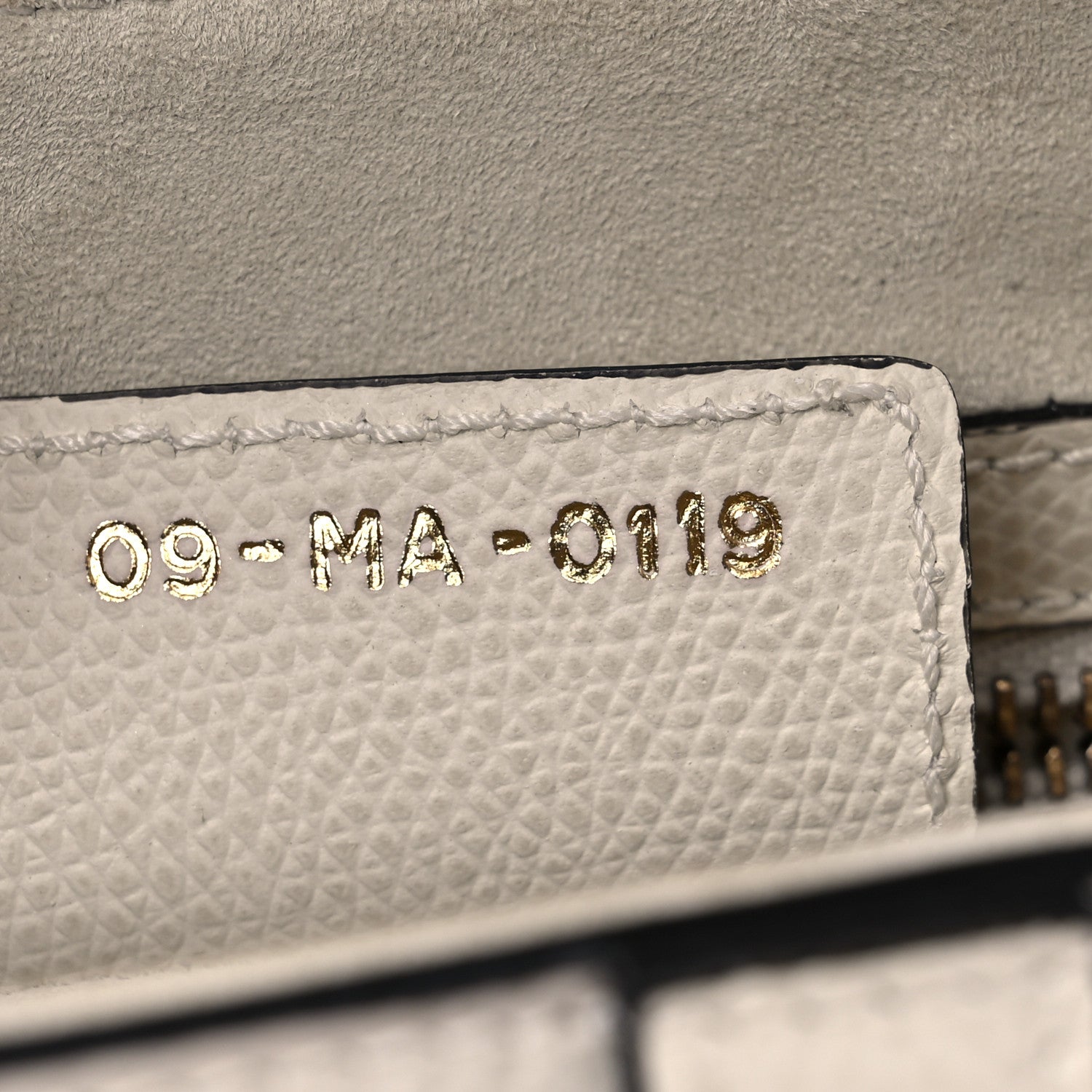 Christian Dior Grained Calfskin Saddle Bag White 7 of 18