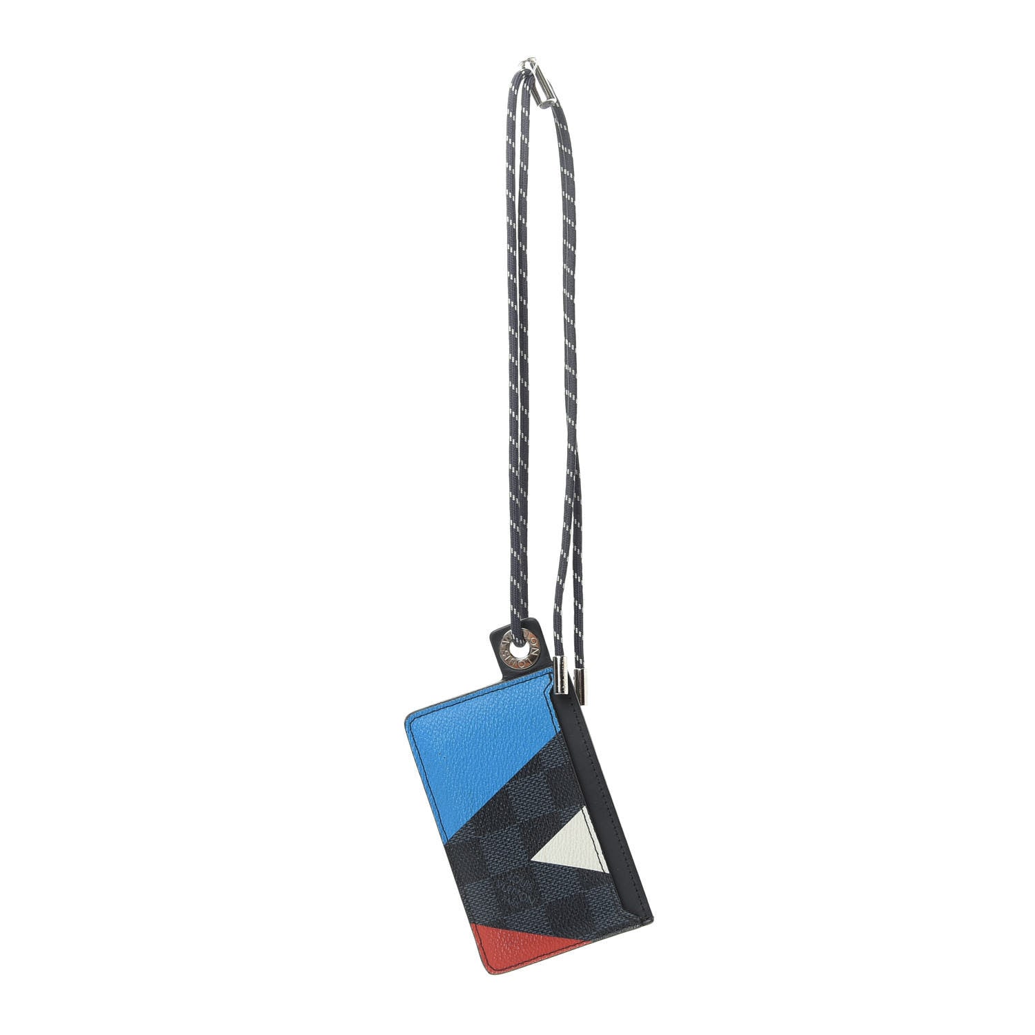 Louis Vuitton Damier Cobalt America's Cup Regatta Ribbon Card Holder 1 of 7