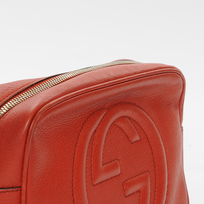 Gucci Pebbled Calfskin Small Soho Disco Bag Sun Orange 9 of 9