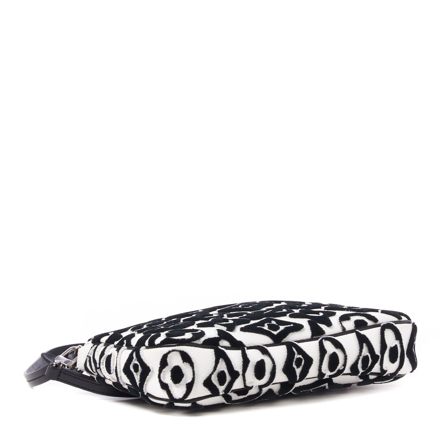 X UF Tufted Monogram Pochette Accessories White Black