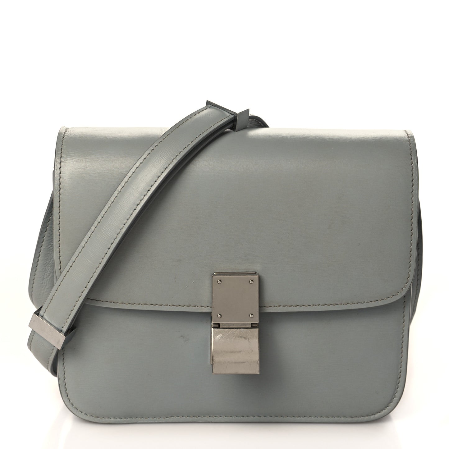 Box Calfskin Teen Classic Box Flap Bag Frost