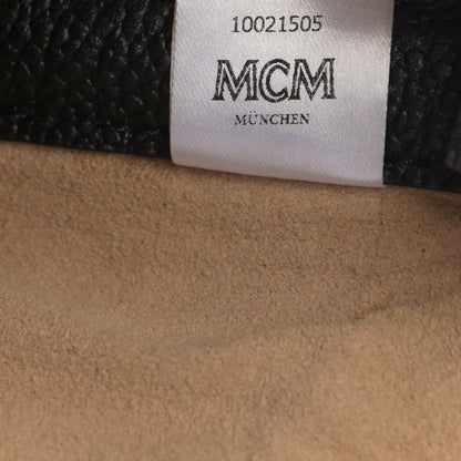 MCM Visetos Swarovski Crystal Shopper Tote Silver 7 of 15