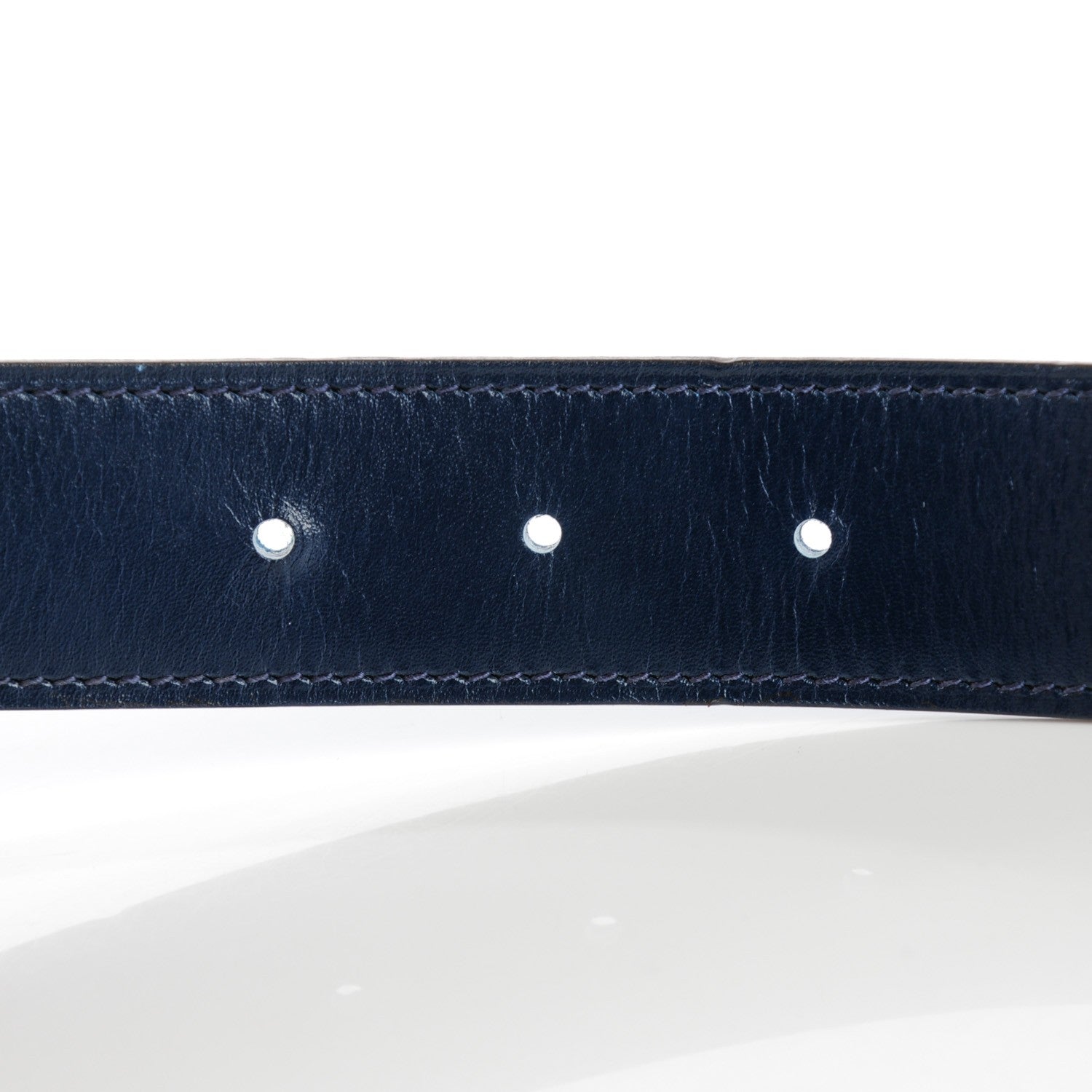 Hermes Box Togo 32mm Calandre H Belt 115 Bleu Ocean 10 of 16