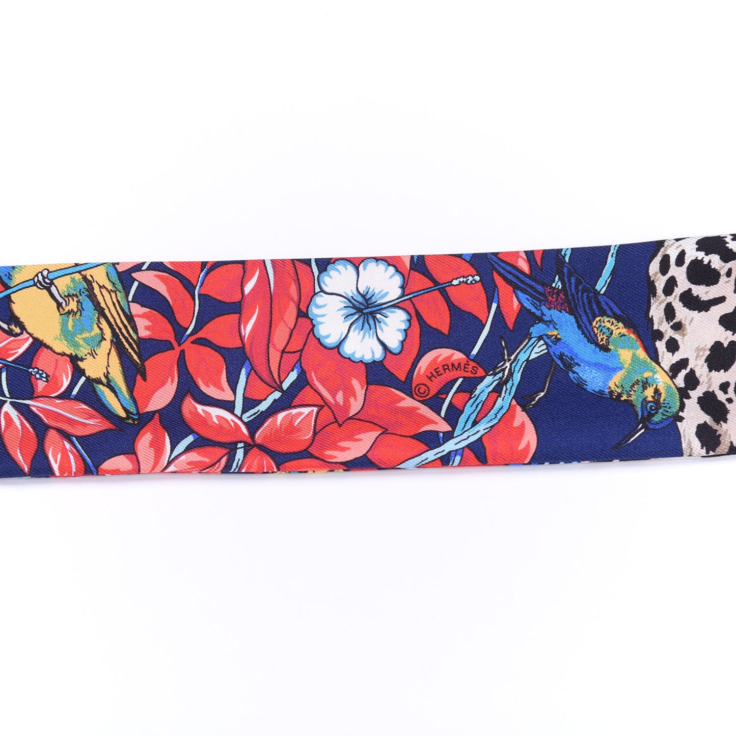 Silk Jungle Love Twilly Marine Rouge Brun