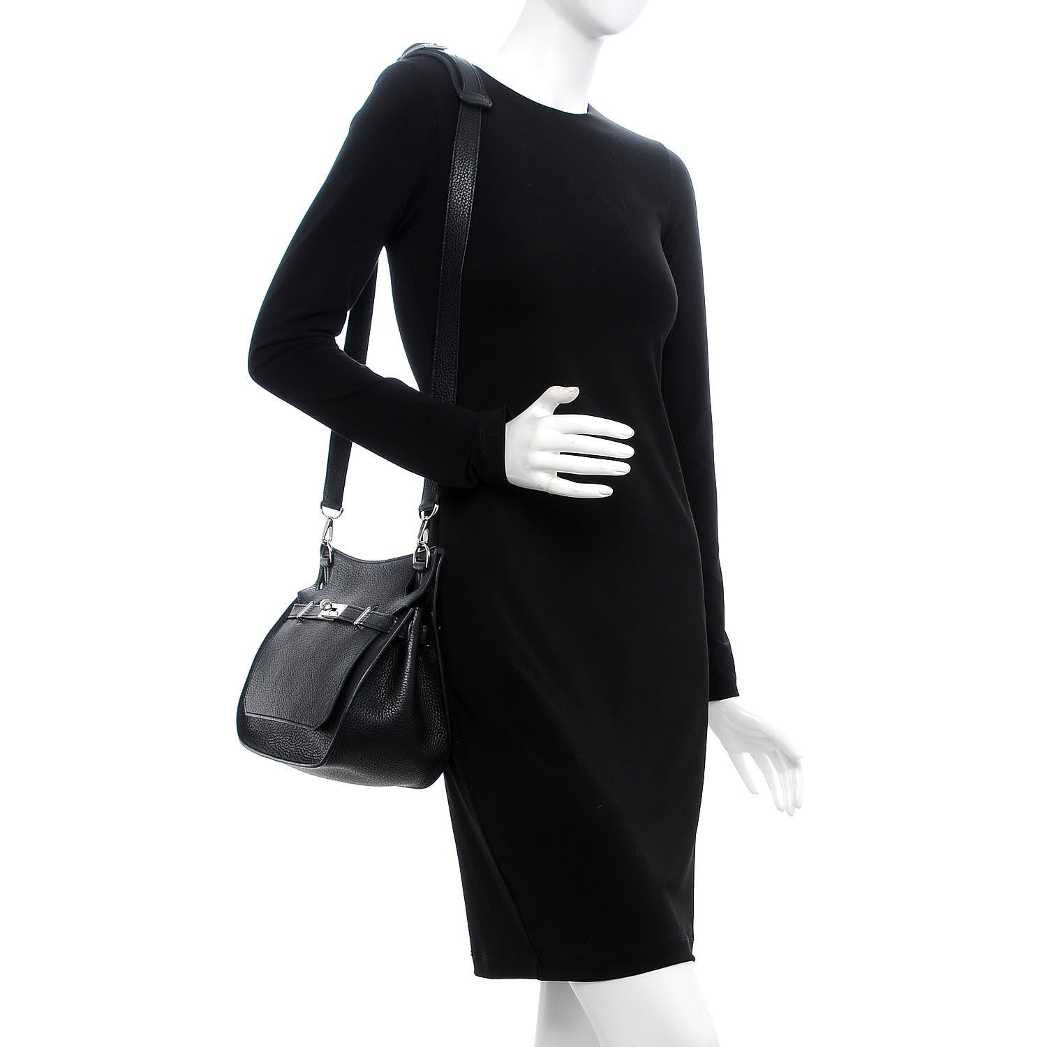 Hermes Taurillon Clemence Jypsiere 28 Black 2 of 9