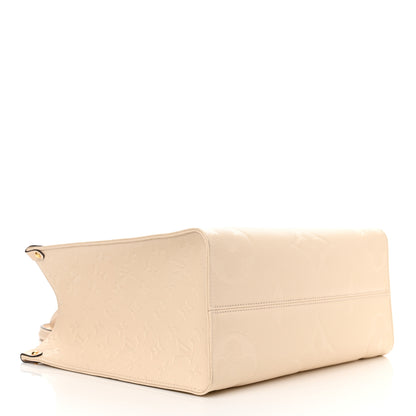 Louis Vuitton Empreinte Monogram Giant Onthego MM Creme 4 of 12
