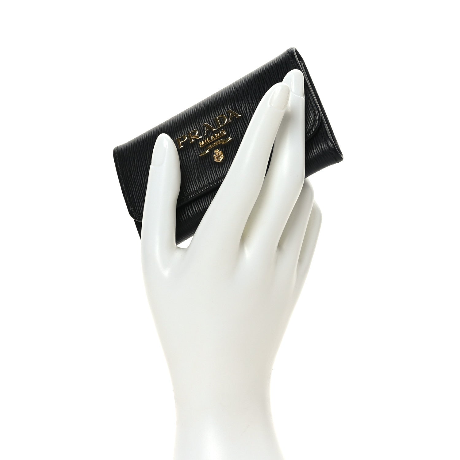 Prada Vitello Move 6 Key Holder Black 2 of 6