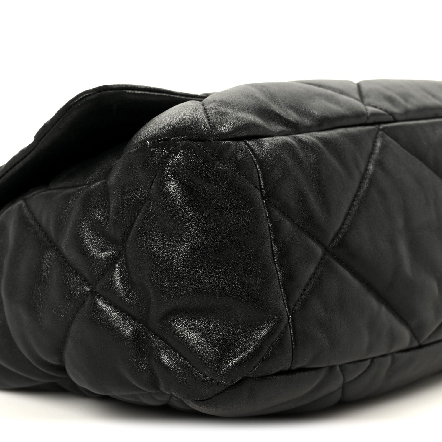 Chanel Lambskin Quilted Maxi Chanel 19 Flap Black 9 of 10
