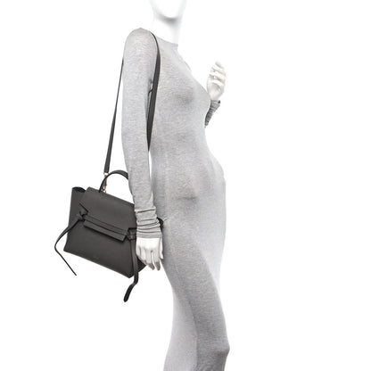 Celine Grained Calfskin Micro Belt Bag Grey 2 of 16