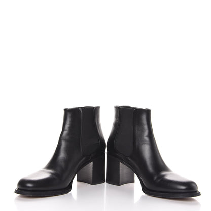Chanel Glazed Calfskin Short Boots 39 Black 5 of 13