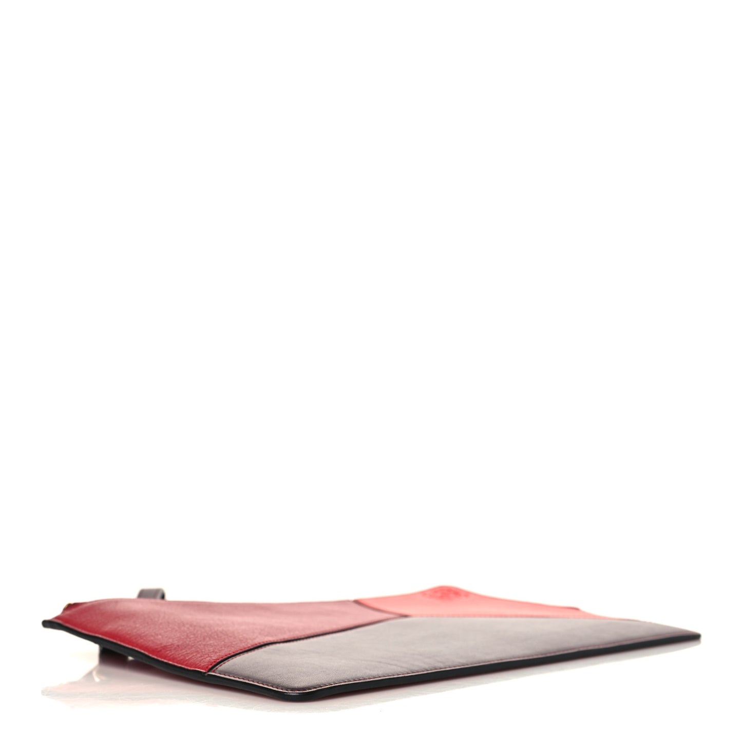 Calfskin Puzzle Flat Pouch Red