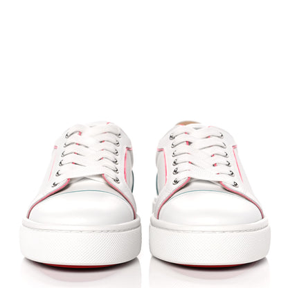 Christian Louboutin Calfskin Patent Vieirissima Flat Sneakers 37 White Multicolor 2 of 7