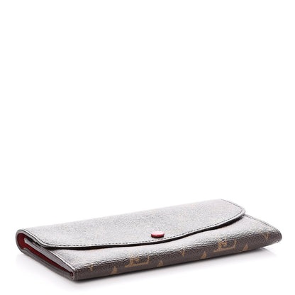 Louis Vuitton Monogram Emilie Wallet Red 4 of 6