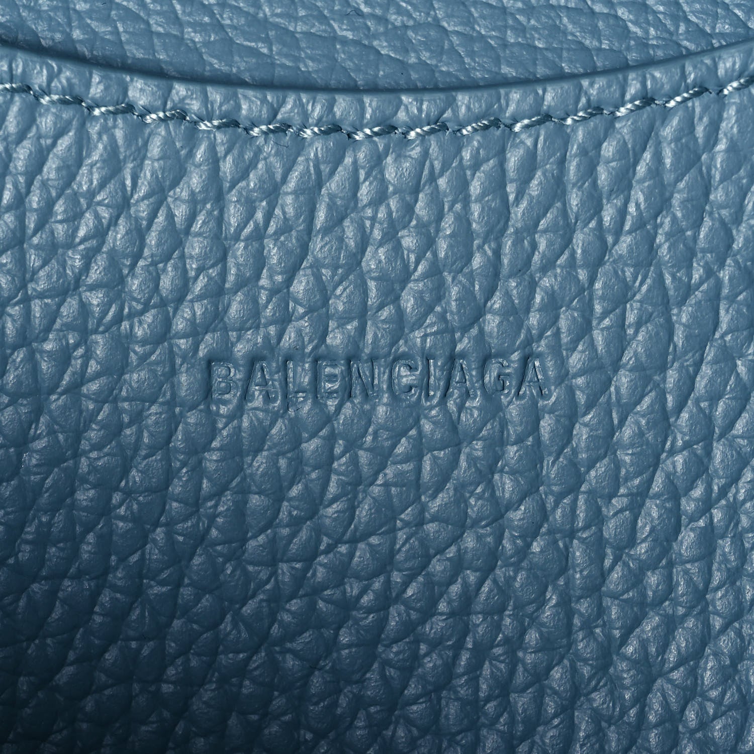 Balenciaga Grained Calfskin Neo Classic Silver Hardware Mini City Blue Grey 11 of 12