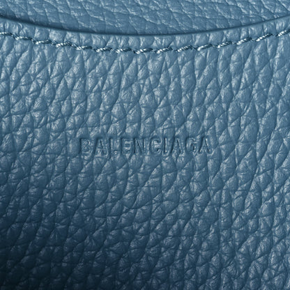 Balenciaga Grained Calfskin Neo Classic Silver Hardware Mini City Blue Grey 11 of 12