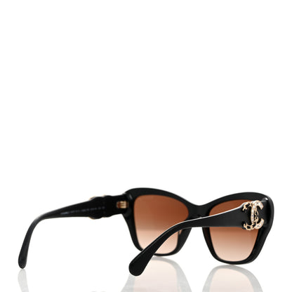 Chanel Acetate Lambskin CC Sunglasses 5457-Q-A Black 4 of 8