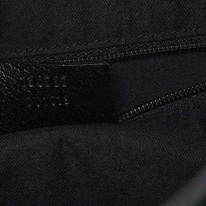 Gucci Denim Monogram Abbey D Ring Hobo Black 7 of 13
