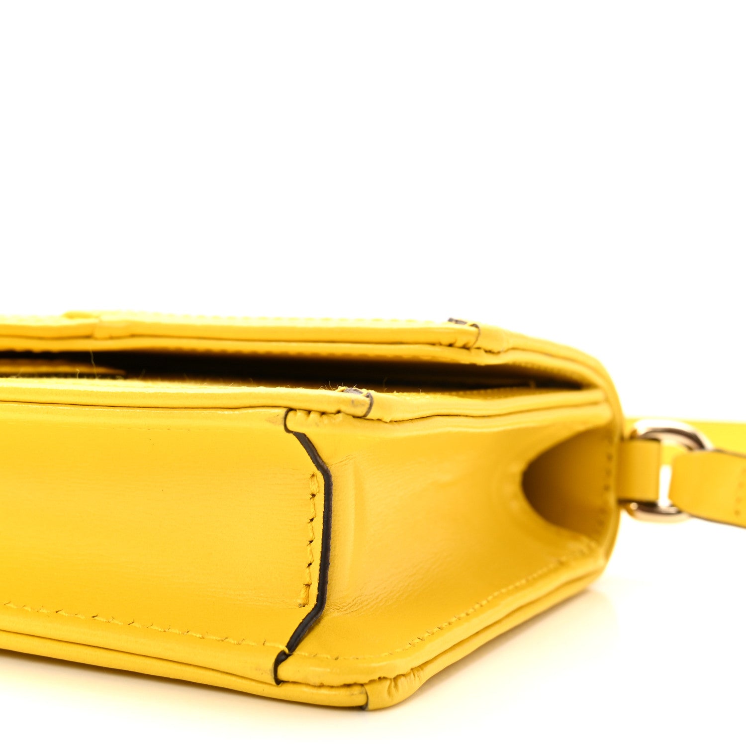 Gucci GG Monogram Scratch Lux Calfskin Mini Luce Shoulder Bag Yellow 9 of 9