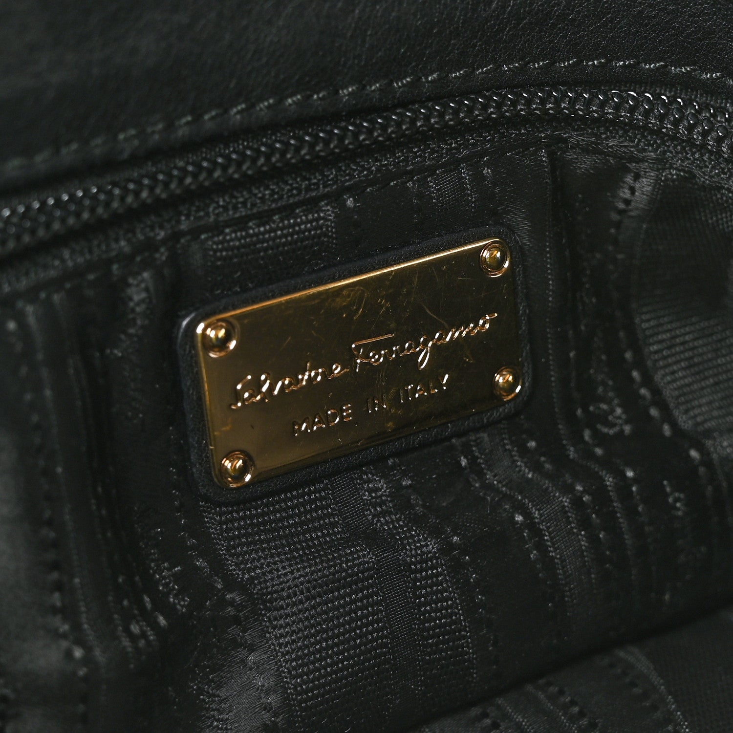 Salvatore Ferragamo Calfskin Tote Black 6 of 9