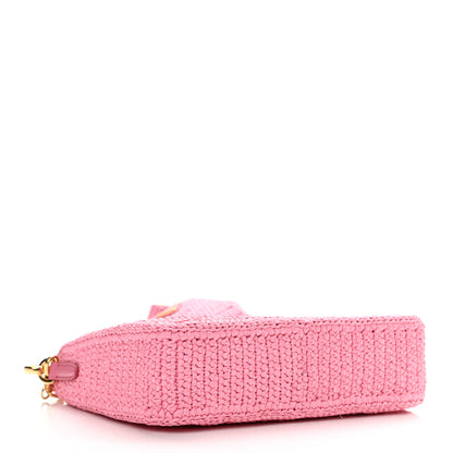 Prada Yarn Raffia Effect Crochet Re-Edition 2005 Shoulder Bag Petalo 4 of 6