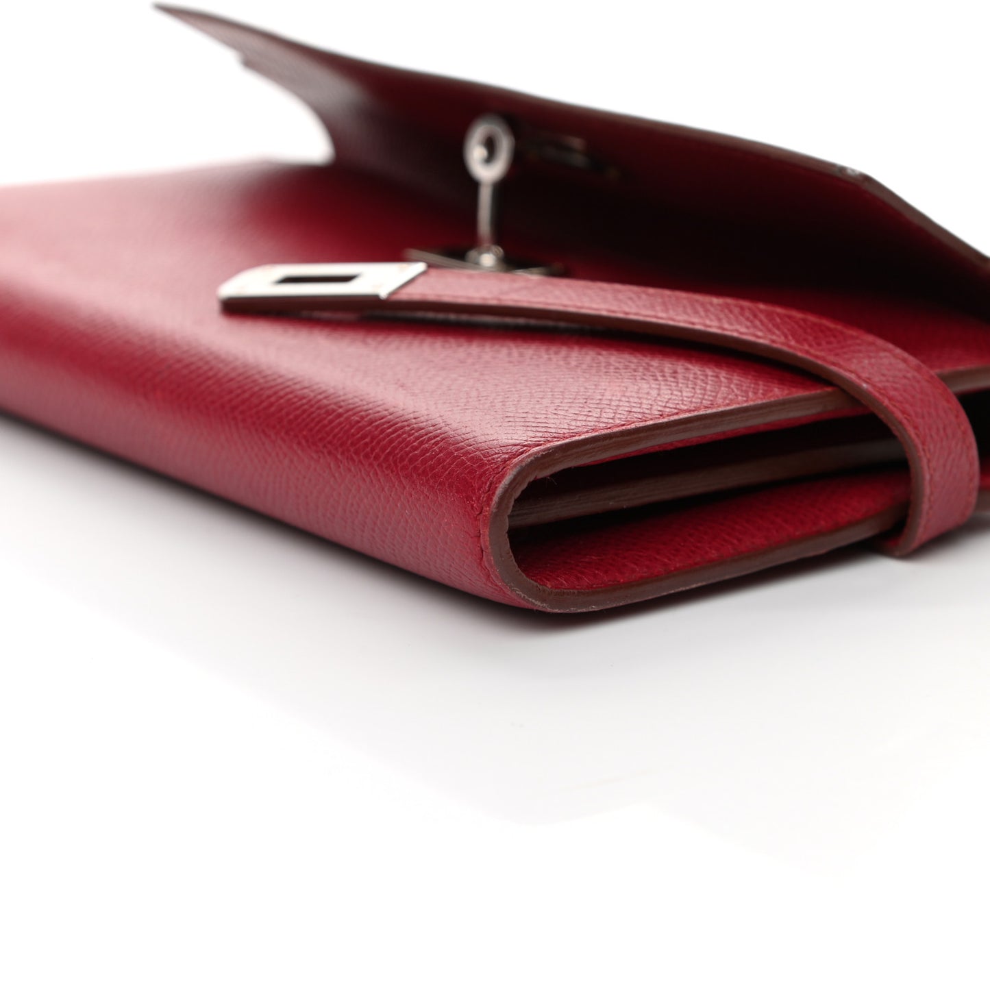 Epsom Kelly Longue Wallet Rouge Grenat
