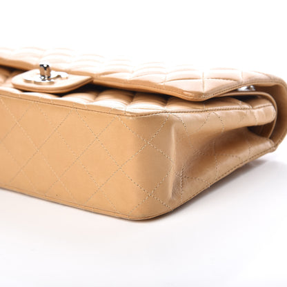 Chanel Lambskin Quilted Medium Double Flap Beige 7 of 16