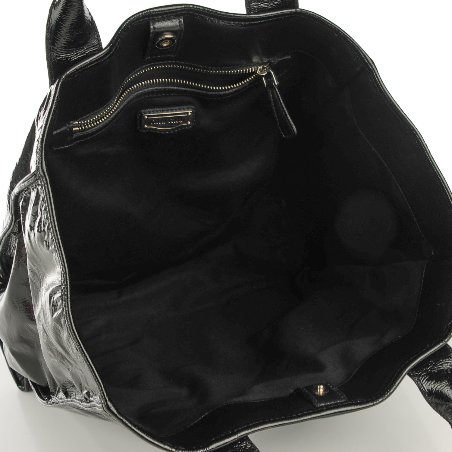 Miu Miu Vinyl Tote Black 8 of 8