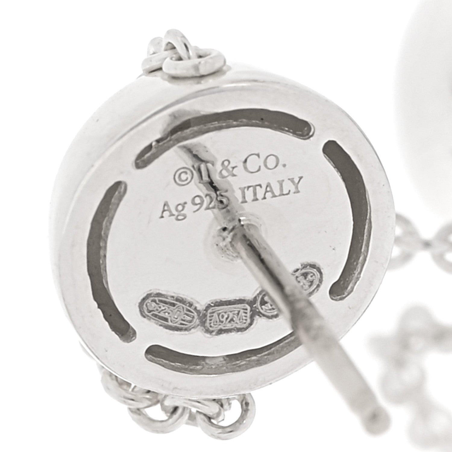 Tiffany Sterling Silver HardWear Triple Drop Earrings 4 of 5